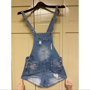 Overall Shorts